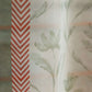 ZEBA World Transparent Organza Sheer Curtain for Door | Bedroom and Living Room | Soft and Light Weight | Floral Printed with Hidden Loop in Multicolor - 50x80 inches (7feet Long) (Pack of 2)