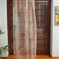 Organza Sheer Curtain Mughal Jharokha Printed Brown - 50" x 80" (Pack of 1)(Hidden Loop)