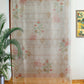 Organza Sheer Curtain Mughal Garden Printed Brown - 50" x 80" (Hidden Loop)