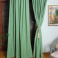 Door Curtain Cotton Solid Green - 52" X 84" (Hidden Loop) (7ft)