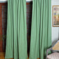 Door Curtain Cotton Solid Green - 52" X 84" (Hidden Loop) (7ft)