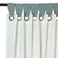 Door Curtain with Patchwork Cotton Solid White - 52" X 90" (Hidden Loop) (7.5ft)