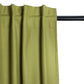 Door Curtain Self Textured Cotton Blend Green - 52" X 84" (Hidden Loop) (7ft)