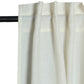 Door Curtain with Patchwork Cotton Blend  White - 52" X 84" (Hidden Loop) (7ft)