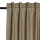 Door Curtain Cotton Blend Solid Brown - 52" X 84" (Hidden Loop)