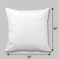 White Polyster Microfiber 24"x24" Cushion Insert