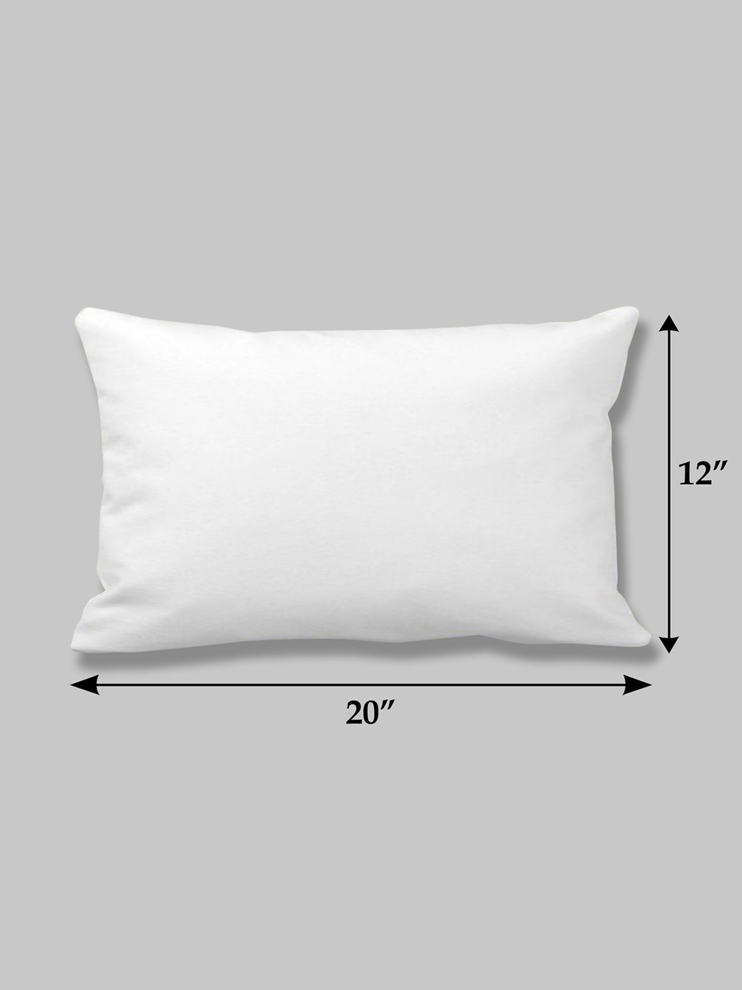 White Polyster Microfiber 12"x20" Cushion Insert