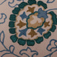 Cushion Cover Polyster Floral Turquoise Blue - 12" X 22"