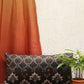 Cushion Cover Polyster Floral Turquoise Blue - 12" X 22"