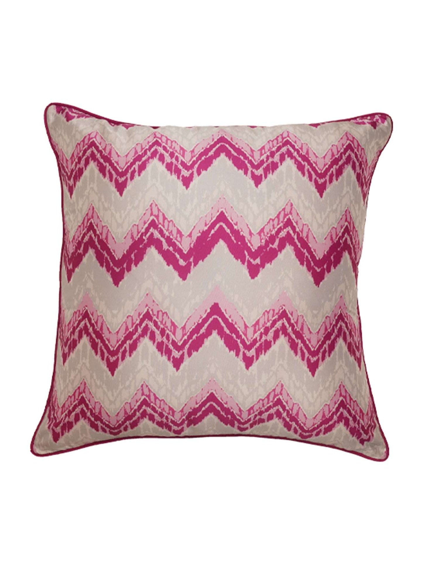 Cushion Cover Polyester Ikat  Pink - 20" X 20"