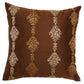 Cushion Cover Polyester Blend Embroidery Brown - 16" X 16"