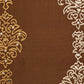 Cushion Cover Polyester Blend Embroidery Brown - 16" X 16"