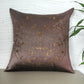 ZEBA World Eurosham Square Cushion Cover for Sofa, Bed | Chevron Print and Pintuk at Back - Polycanvas | Grey - 20x20in(50x50cm) (Pack of 1)