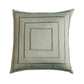 Cushion Cover Polyester Blend Concentric Embroidery Sage Green - 16" x 16"
