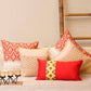 Co-ordinated Cushion Cover Set Of 5 Polyester Printed & Technique Multi Color -20x20+16x16+12x22inches