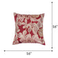 Cushion Cover for Sofa, Bed | Cotton Blend with Floral Embroidery | Multi - 16x16in(40x40cm) (Pack of 1)