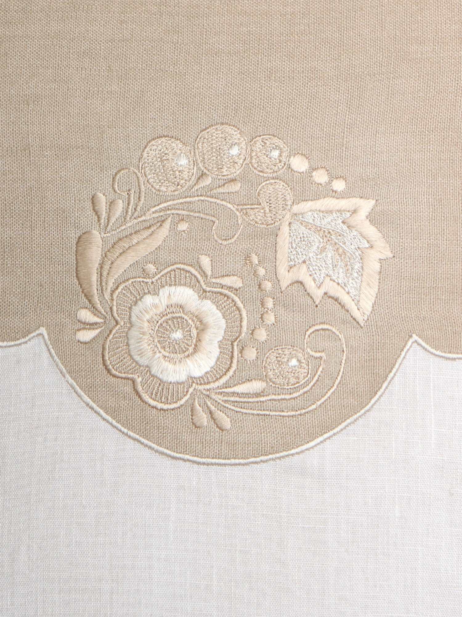 Cushion Cover Cotton Blend Applique and Embroidery Motif Multi - 16inches X 16inches