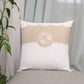 Cushion Cover Cotton Blend Applique and Embroidery Motif Multi - 16inches X 16inches