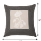 Cushion Cover Cotton Floral Patchwork, Applique and Hanad Embroidery  Dark Grey - 16inches X 16inches