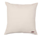 Cushion Cover Cotton Blend Floral Aari Embroidery with Patchwork Dark Coral - 16 X 16In