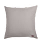 Cushion Cover Cotton Blend Floral Aari and Towel Textured Embroidery with Tassels Grey - 16inches X 16inches