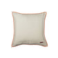 Cushion Cover for Sofa, Bed Varanasi Silk Motif with Cord Piping Off White - 16x16in(40x40cm) (Pack of 1)