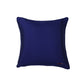 Cushion Cover for Sofa, Bed Poly Canvas Ikat Print | Orange Blue - 16x16in(40x40cm) (Pack of 1)