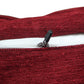 ZEBA World Square Cushion Cover for Sofa, Bed | Motif Embroidery - Chenille | Maroon - 16x16in(40x40cm) (Pack of 1)