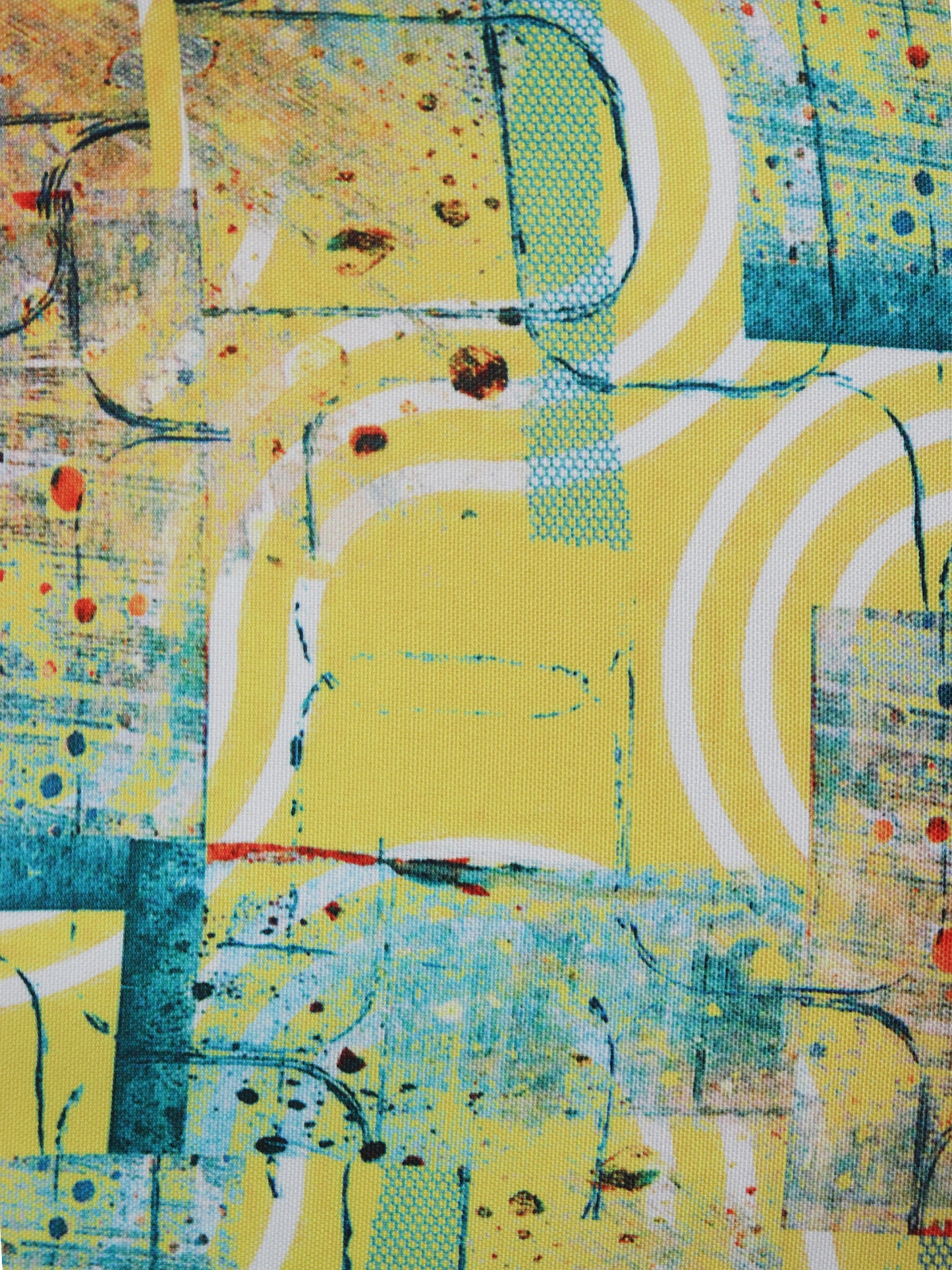 ZEBA World Square Cushion Cover for Sofa, Bed | Printed Contemporary Abstract Art - Polycanvas | Multicolor - 16x16in(40x40cm) (Pack of 1)