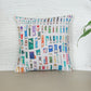 ZEBA World Square Kids Room Cushion Cover for Sofa, Bed | Printed Contemporary Art - Polycanvas | Multicolor - 16x16in(40x40cm) (Pack of 1)