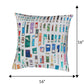 ZEBA World Square Kids Room Cushion Cover for Sofa, Bed | Printed Contemporary Art - Polycanvas | Multicolor - 16x16in(40x40cm) (Pack of 1)