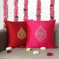 Cushion Cover for Sofa, Bed | Polyester Motifs Embroidery | Multi Color - 16x16in(40x40cm) (Pack of 2)