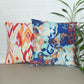 Cushion Cover for Sofa, Bed Poly Canvas Ikat Print | Multi color - 16x16in(40x40cm) (Pack of 2)