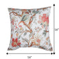ZEBA World Square Cushion Cover for Sofa, Bed | Nature Birds on Tree Print - Polycanvas | Multicolor - 16x16in(40x40cm) (Pack of 1)