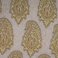 ZEBA World Square Eurosham Cushion Cover for Sofa, Bed | Banarasi Brocade Silk - Paisley Weave | Golden - 20x20in(50x50cm) (Pack of 1)