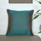 ZEBA World Square Cushion Cover for Sofa, Bed | Banarasi Brocade Silk - Floral Weave | Dark Green - 16x16in(40x40cm) (Pack of 1)