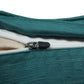 ZEBA World Square Cushion Cover for Sofa, Bed | Banarasi Brocade Silk - Floral Weave | Dark Green - 16x16in(40x40cm) (Pack of 1)
