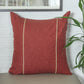 ZEBA World Eurosham Square Cushion Cover for Sofa, Bed | Flat Piping - Cotton Blend | Rust - 24x24in(61x61cm) (Pack of 1)