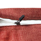 ZEBA World Eurosham Square Cushion Cover for Sofa, Bed | Flat Piping - Cotton Blend | Rust - 24x24in(61x61cm) (Pack of 1)