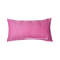 ZEBA World Rectangular Cushion Cover for Sofa - Lumbar Cushion | Pleated Stich with Button - Polyester Blend | Magenta Pink - 12x22in(30x55cm) (Pack of 1)