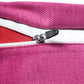ZEBA World Rectangular Cushion Cover for Sofa - Lumbar Cushion | Pleated Stich with Button - Polyester Blend | Magenta Pink - 12x22in(30x55cm) (Pack of 1)