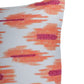 Cushion Cover with Modern Ikat Print with Hand Embroidery - Polycanvas | Multicolor - 16x16in