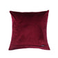 Hand Embroidered Velvet Cushion Cover - Luxe Collection | Sofa, Bedroom, Couch | Maroon - 16x16 inch (40x40 cms) (Pack of 1)
