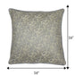 ZEBA World Square Cushion Cover for Sofa, Bed | Banarasi Brocade Silk - Floral Weave with Cord Piping| Multi - 16x16in(40x40cm) (Pack of 2)