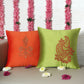 ZEBA World Square Cushion Cover for Sofa, Bed | Motif Embroidery - Polyester | Multi - 16x16in(40x40cm) (Pack of 2)