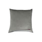 Velvet Embroidered Cushion Cover - Luxe Collection | Sofa, Bedroom, Couch | Patchwork of Floral Embroidery with Chawal Taka - Grey - 16x16 inch (40x40 cms) (Pack of 1)