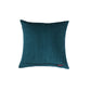 Hand Embroidered Cushion Cover - Luxe Collection | Sofa, Bedroom, Couch | Polycanvas Motif Embroidery - Teal Blue - 16x16 inch (40x40 cms) (Pack of 1)