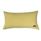 Hand Embroidered Cushion Cover - Luxe Collection | Sofa, Bedroom, Couch | Polycanvas Applique with Floral Embroidery and Moti Work- Yellow - 12x22 inch (30x55 cms) (Pack of 1)