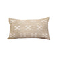 Hand Knotted Embroidered Cushion Cover | Linen 12x22 - 12x22 Inches