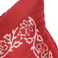 Hand Embroidered Luxe Collection Cushion Cover | Block Printing Coral - 16x16 Inches